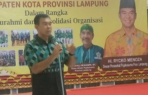 Saat Konsolidasi Organisasi, Ini Pesan Ricko Menoza Untuk Keluarga Pujakesuma Lampung