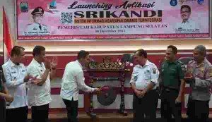 Dinas Perpustakaan dan Kearsipan Lampung Selatan Launching Aplikasi SRIKANDI